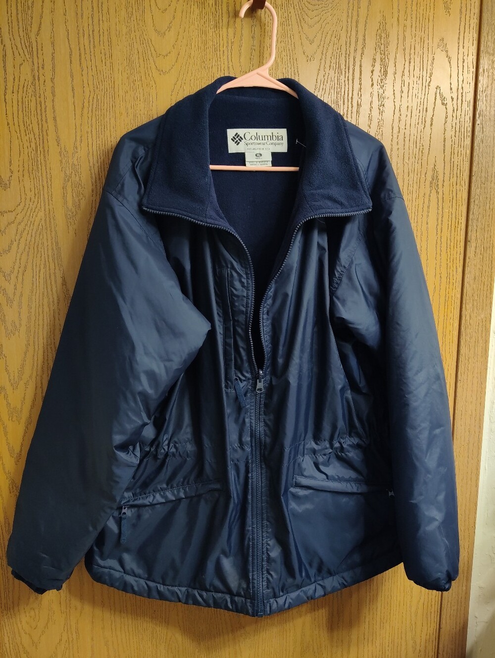Columbia Women's Jacket Navy with Yellow Label